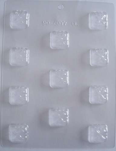 Square Parcel Presents with Bows Chocolate Mould - Click Image to Close